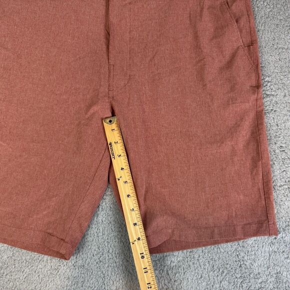 S 7 Diamonds Shorts Men's 36 Pink Lightweight Stretch Pockets Performance - Picture 4 of 9